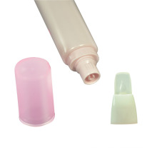 Cosmetic custom plastic empty long nozzle soft tube for eye cream lip plumper tube